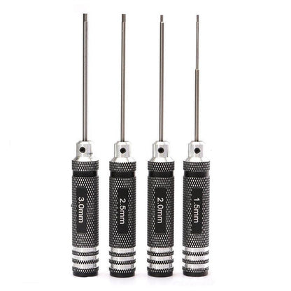 Top Quality Titanium Nitride TiNi Hex Driver Wrench – 1.5mm/2mm/2.5mm/3.0mm Screwdriver for RC Helicopter (1 Piece)