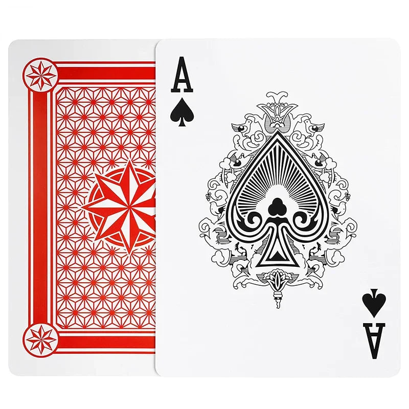 Jumbo Playing Cards — 2/4/6/9x Large Size Creative Design for Magic Tricks, Board Games & Fun Party Games for Adults