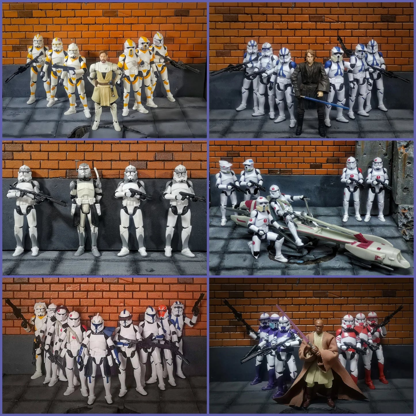 Star Wars 3.75" Clone Trooper Action Figure — 1/18 501st & 187th Legion REX ARF P1/P2 Toy Model