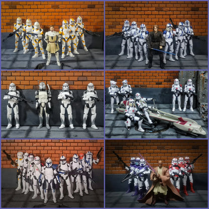 Star Wars 3.75" Clone Trooper Action Figure — 1/18 501st & 187th Legion REX ARF P1/P2 Toy Model