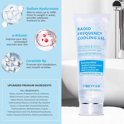 Conductive Gel for Microcurrent & RF Devices — Hyaluronic Acid Gel for Body Sculpting & Facial Radio Frequency Machines