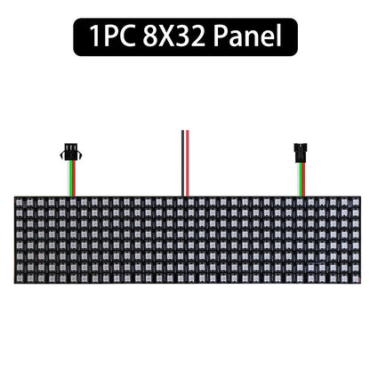 WS2812B RGB LED Pixel Matrix Panel - Individually Addressable Flexible 8×8, 16×16 or 8×32 LED Screen, DC 5V