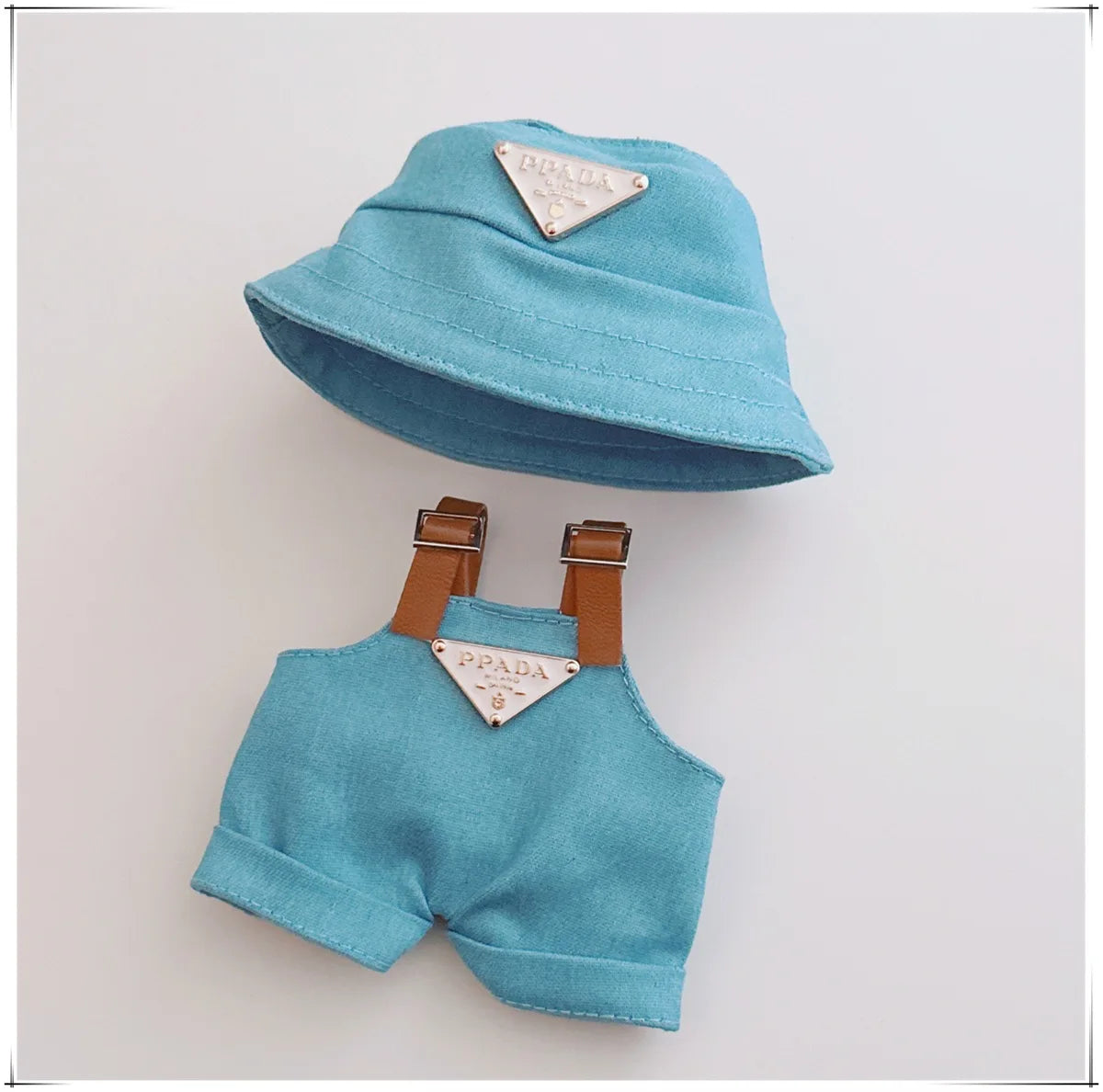 17cm Labubu Mini Doll Outfit Set - Hat, Clothes & Shoes for Labubu II Sitting Party Game Accessories