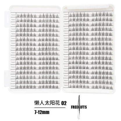 Individual Lash Extensions Kit – DIY Cluster Eyelash Book, False Lashes for Home Makeup