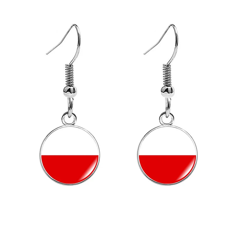 France National Flag Earrings - Multicolor Country Flag Jewelry for Women, Travel Pride & Celebration Gifts