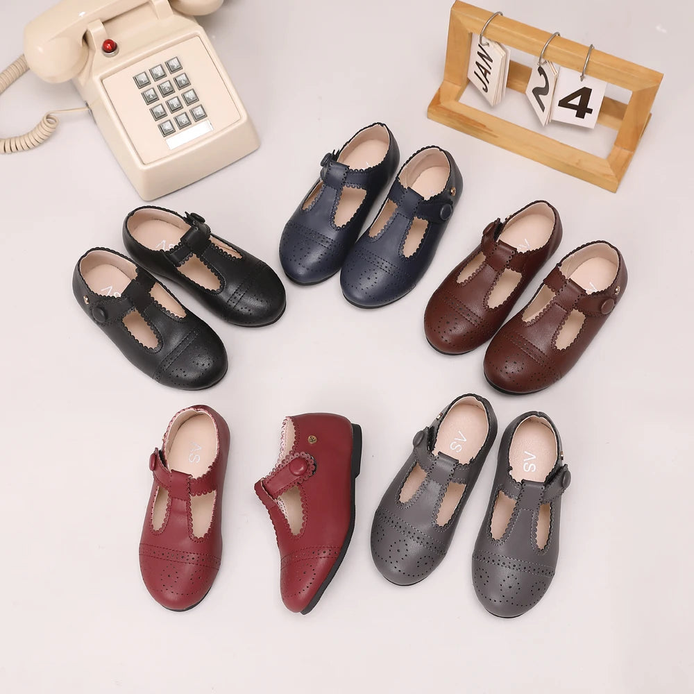 Kids Leather Shoes - Soft Mary Jane & Oxford Flats for Baby Girls and Boys, Princess & Dress Style