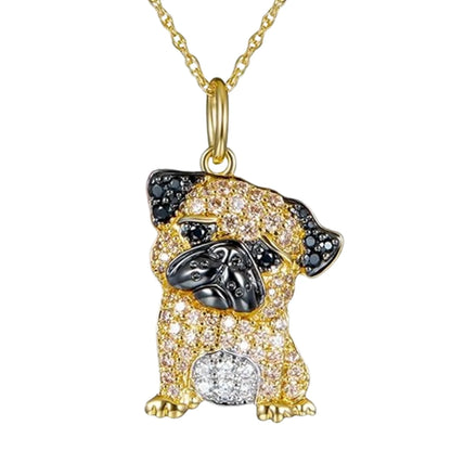 Schnauzer Dog Pendant Necklace – Cute & Elegant Puppy Jewelry for Women, Perfect Gift for Dog Lovers