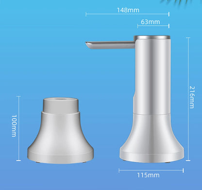 Electric Foldable Water Pump — Automatic Rechargeable Dispenser for 19L Gallon Bottles, Desktop Drinking Water Pump