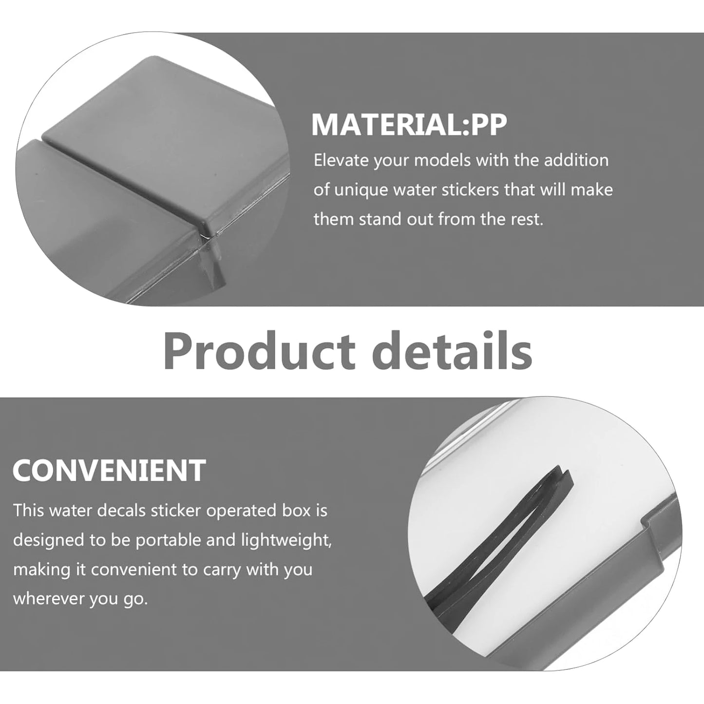Joystar Model Water Decal Box - DIY Model Craft Sticker Moisturizing & Decal Application Tool