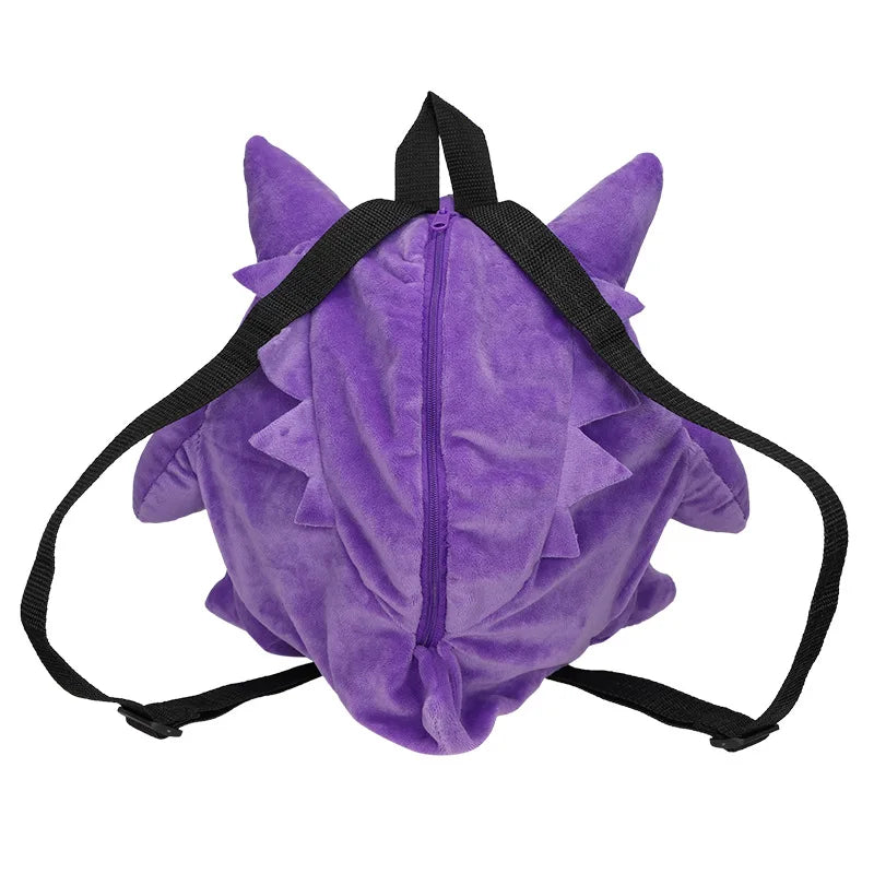 New Pokémon Gengar Plush Backpack — Style Eevee & Snorlax Schoolbag, Cosplay Bag & Xmas Gift