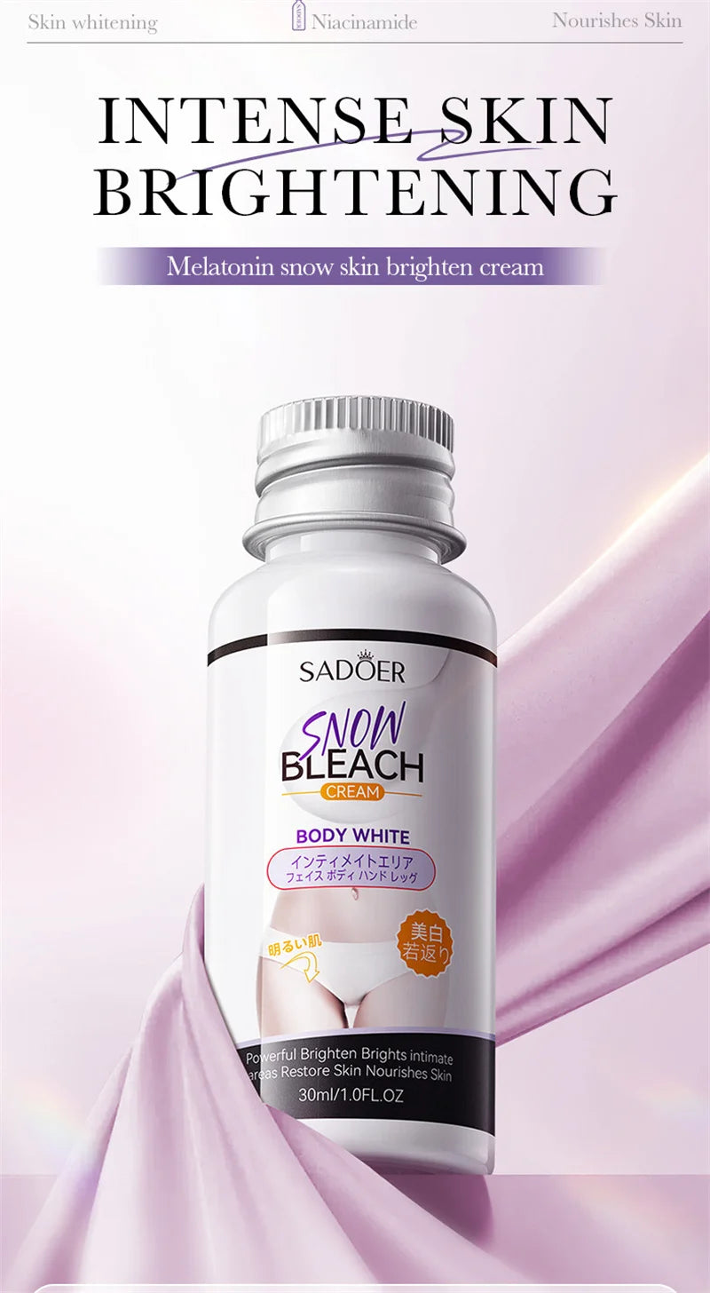 Whitening Cream for Private Parts – Underarm, Inner Thigh & Knee Brightening Serum