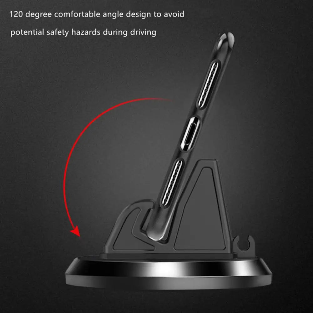 360-Degree Car Phone Holder Mat Pad | Anti-Slip Dashboard Stand for Phone & GPS | Bracket for iPhone