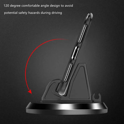 360-Degree Car Phone Holder Mat Pad | Anti-Slip Dashboard Stand for Phone & GPS | Bracket for iPhone