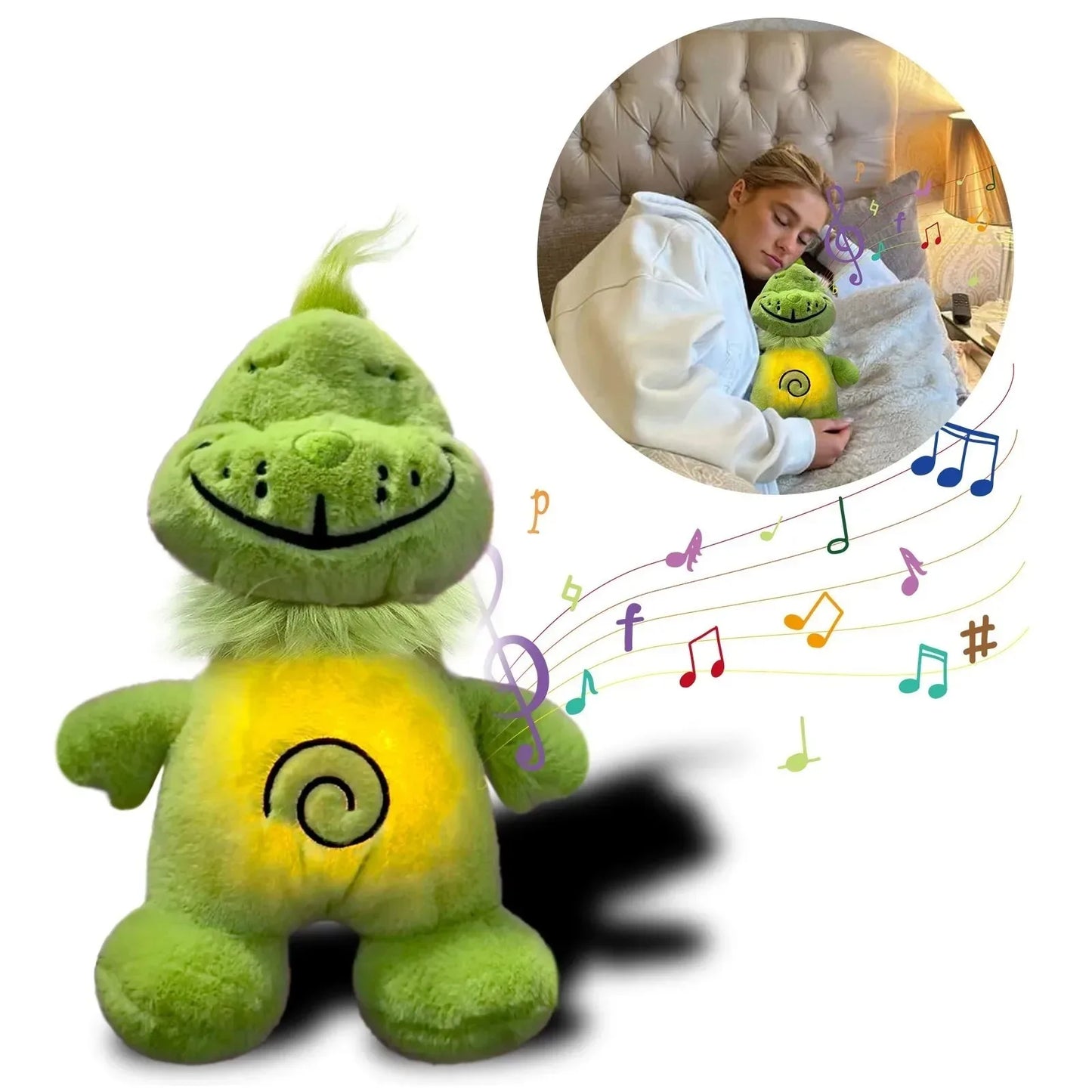 Grinch Plush Toy Doll — Green-Haired Monster Stuffed Companion for Comfort, Soothing, and Sleep