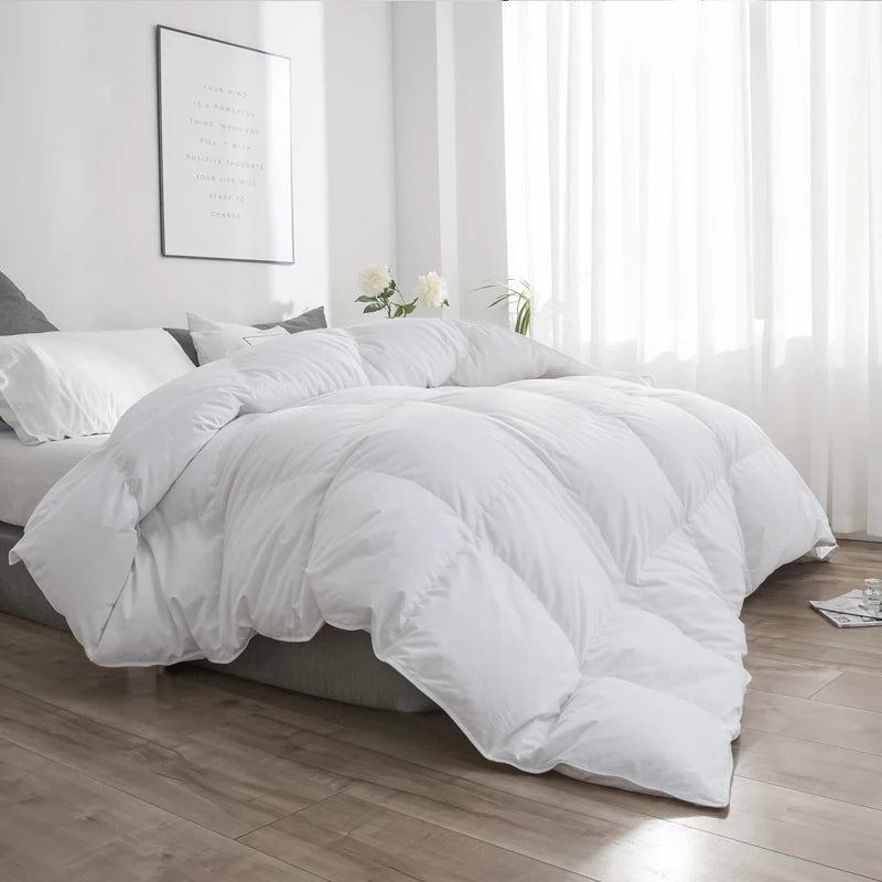 Peter Khanun Winter Duvet Comforter – Thick, Washable Microfiber Bedding with Corner Tabs, Small, Queen & King Size