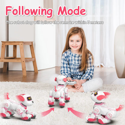 Intelligent Robot Dog Toy - Remote Control, Sing & Dance, Smart Interactive Programmable Puppy for Kids