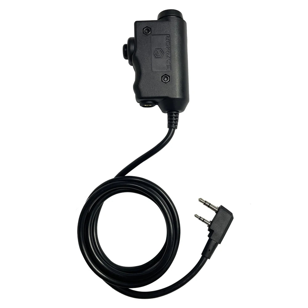 EARMOR M32 MOD4 Shooting Earmuffs – Tactical Noise Reduction Headset with Helmet ARC Rail & Kenwood PTT Adapter