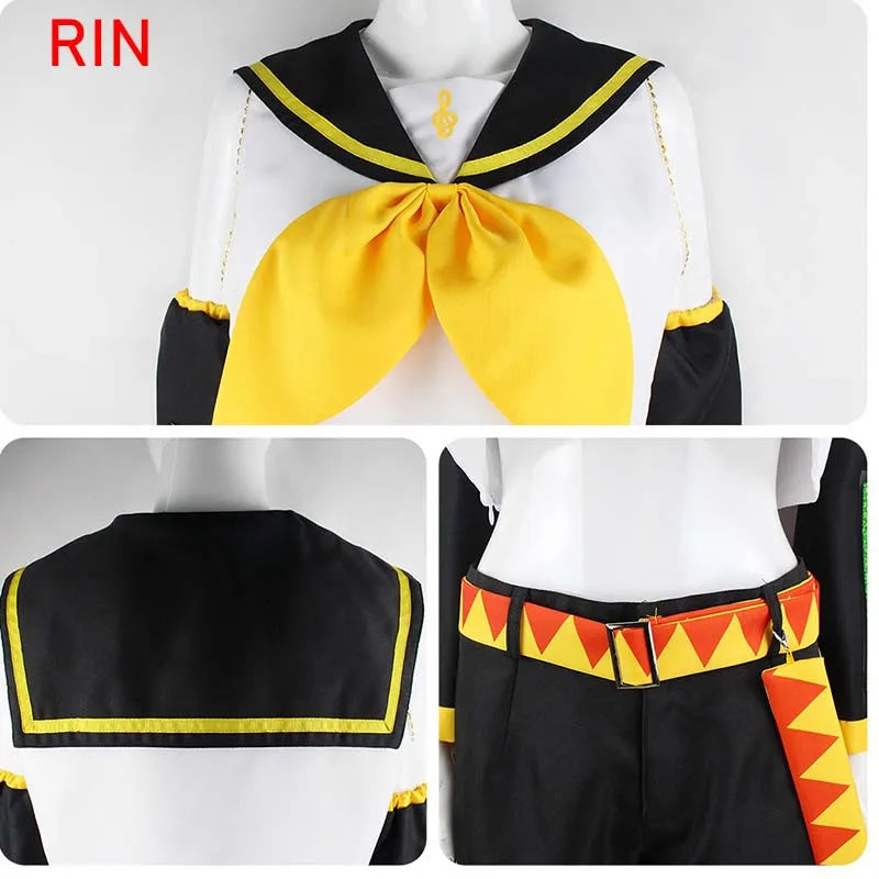 Anime Rin & Len Cosplay Costume — Kagamine JK Uniform for Halloween, Comic Con & Cosplay Outfits