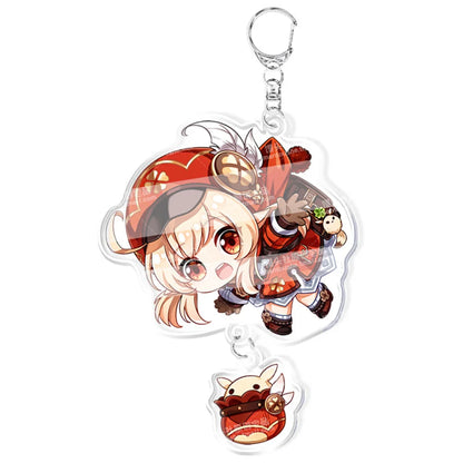 Anime Game Keychain – Atataki Itto, Kunikuzushi, Xiao, Tartaglia & Kazuha Cat Series Cosplay Key Chain