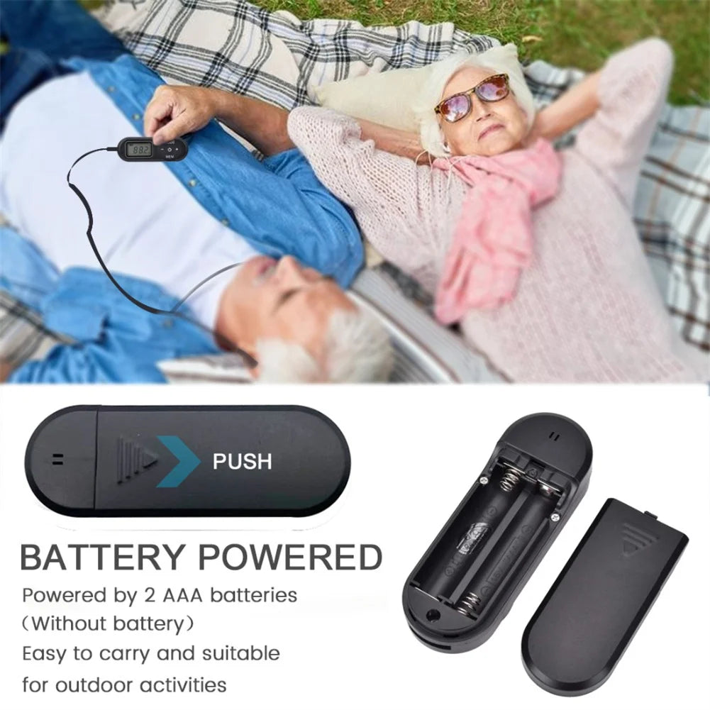 Pocket FM Radio – Portable Sports Receiver 64-108MHz with LCD Display, 3.5mm Earphones & Neck Lanyard