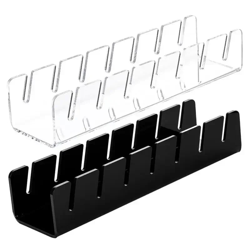 Stackable Acrylic Baseball Cap Rack — Rectangular Hat Organizer Stand for Display and Storage