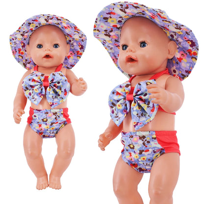 18-Inch Doll Nightdress Outfit — Purple Series Clothes for American & 43CM Baby Dolls, Our Generation Doll Gift