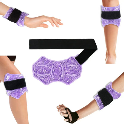 Ankle & Sports Foot Ice Pack — Hot & Cold Gel Pack with Adjustable Stand, Reusable, Microwaveable & Freezable