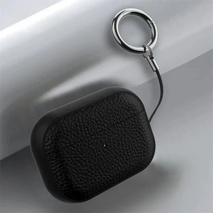 Leather Texture Case for Apple AirPods 1–4 & Pro — Protective Wireless Earphone Cover Anti-Lost