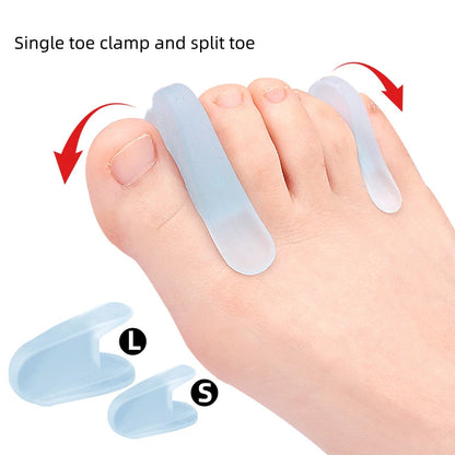 Gel Toe Separators for Bunion Relief - Silicone Hallux Valgus Corrector & Toe Straightener
