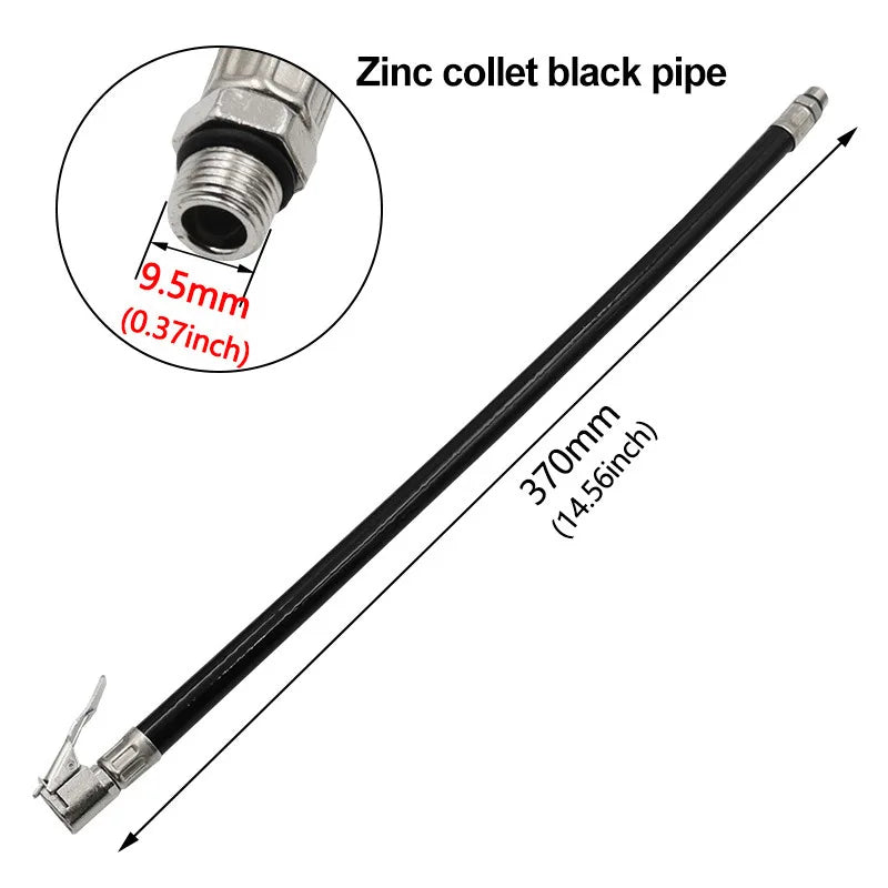 Car Tire Air Inflator Extension Hose – Twist Lock Air Chuck Adapter for Bike & Motorcycle Pump