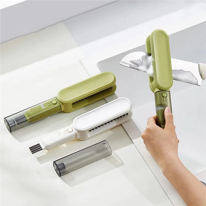 P4 Tableware Cleaning Brush – Strong Decontamination Scrubber in Green for Dishes & Utensils