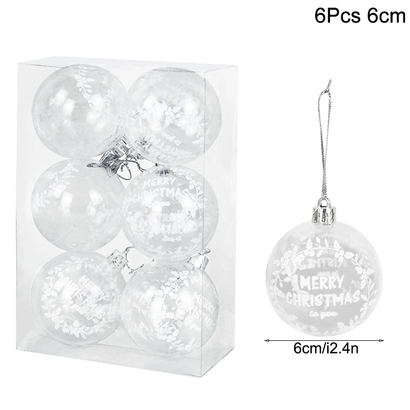 Christmas Ball Ornaments – Hanging Tree Pendants for Xmas, Home Decor, 2026 New Year & Holiday Gifts