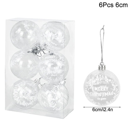 Christmas Ball Ornaments – Hanging Tree Pendants for Xmas, Home Decor, 2026 New Year & Holiday Gifts