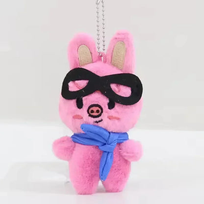 Kpop SKZOO Plush Keychain – Cute Dog Pendant Toy for Kids, Backpack Hanging, Birthday Gift