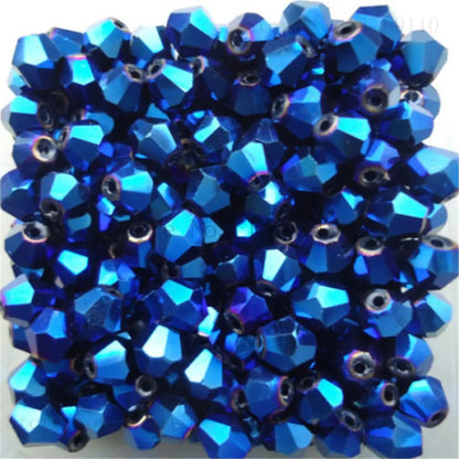 Isywaka 3–8mm Austria Crystal Bicone Glass Beads – Colorful Faceted Loose Spacer Beads for DIY Jewelry Making, Bracelet & Charm Craft Supplies