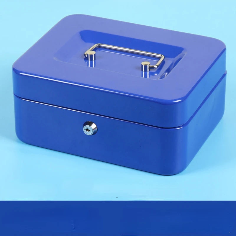 2025 Stainless Steel Petty Cash Money Box with Key Lock – Small Lockable Safe for Home Security & Decoration