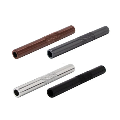 Metal Straw & Smoking Pipe — Portable Aluminium Alloy Tube Gadget for Men, Cigarette Accessory