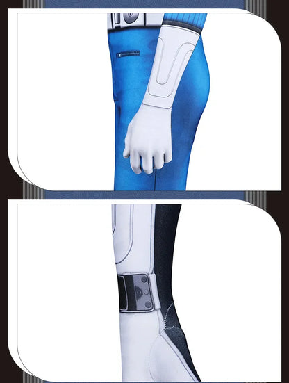 Fantastic Four Thing & Reed Richards Cosplay Costume – Blue Invisible Man Jumpsuit for Halloween & Superhero Events