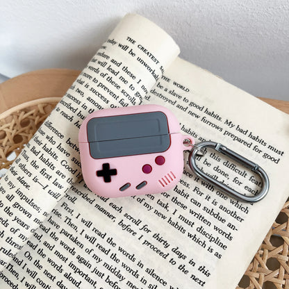 Silicone Protective Case for AirPods – Soft Cover for AirPods Pro, AirPods 2 & 3 (2021), Game Boy Design