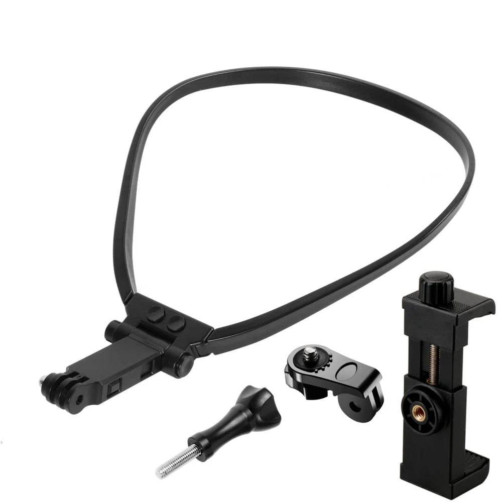 Lanyard Neck Strap Camera Mount - Hands-Free Video Holder for GoPro Hero 9–13, Insta360, DJI Osmo Action & Smartphones