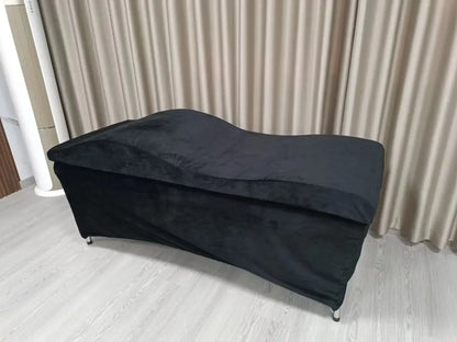 Beauty Salon Curved Extension Lash Bed Topper – Velvet Massage Table Mattress for Eyelash Extensions, Customizable