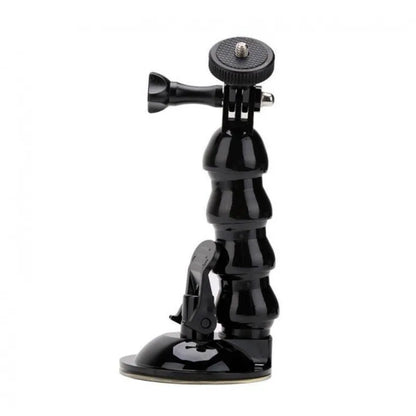 Suction Cup Car Mount with Tripod Adapter — Phone & GoPro Holder for Action Cameras