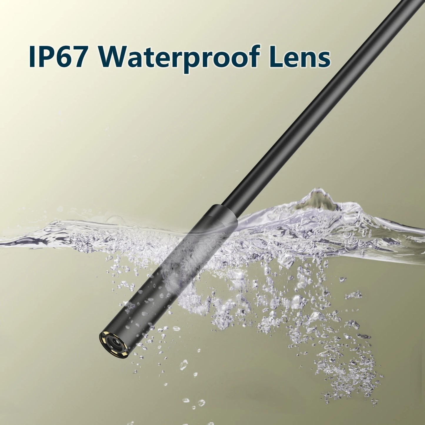 7.0MM Type-C Endoscope Camera - IP67 Waterproof, 6 LEDs, Adjustable USB Inspection Borescope for Android and PC
