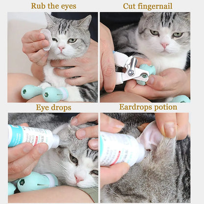 Adjustable Cat Claw Protector Bath Shoes - Anti-Scratch Cat Paw Nail Covers for Pet Grooming and Bathing - Pet Wash Boots and Supplies