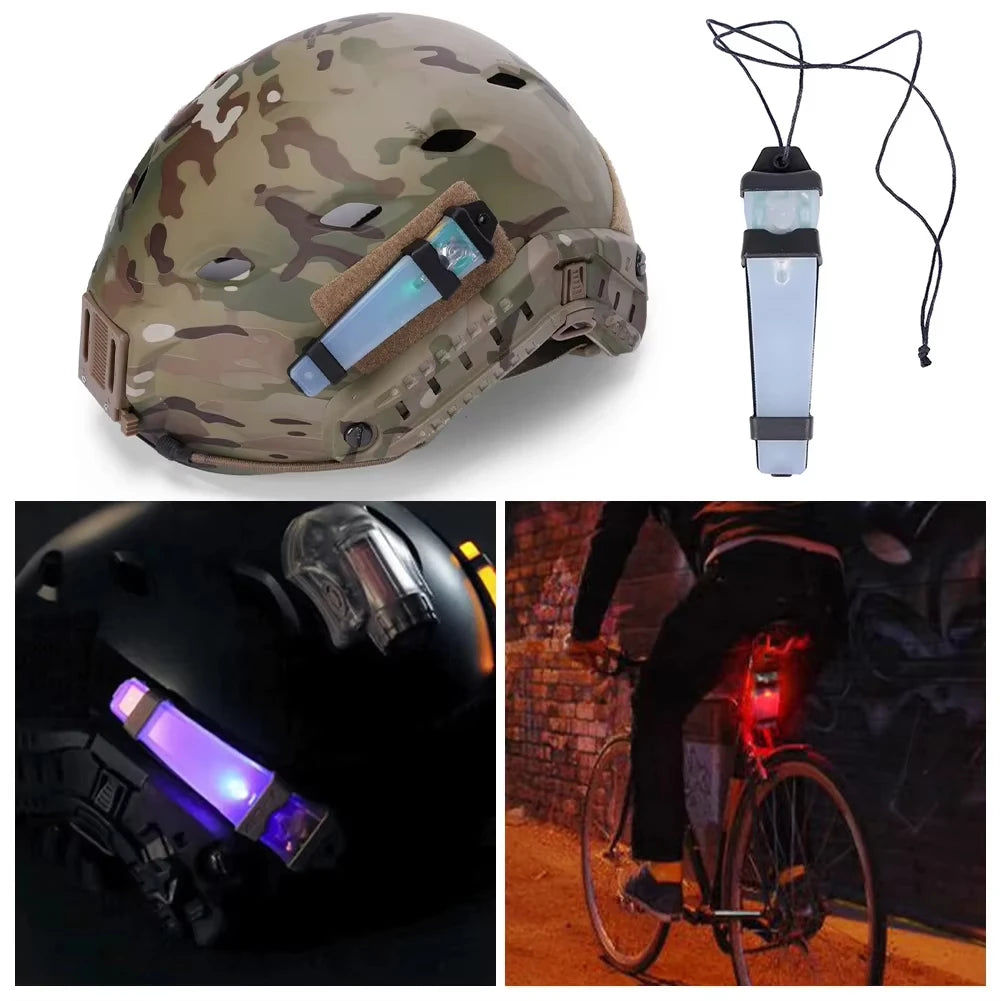 BOOIU Tactical Helmet IR Strobe Light – Waterproof Safety Flashing Signal Lamp for Hiking & Cycling