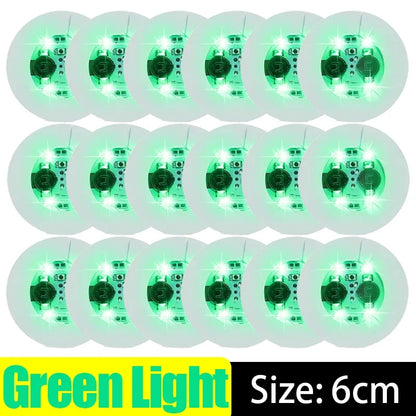 LED Luminous Cup Stickers — 6cm Bottle & Glass Coaster Lights for Bar, KTV, Wedding, Party Decoration (1/50PCS)