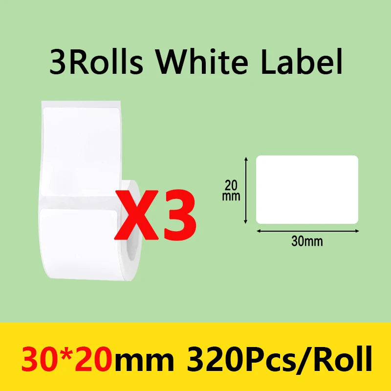 Niimbot B21/B1/B203 Mini Bluetooth Thermal Printer – Waterproof Oil-Resistant Label Maker with Adhesive Sticker Paper for Office Use