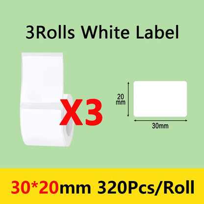 Niimbot B21/B1/B203 Mini Bluetooth Thermal Printer – Waterproof Oil-Resistant Label Maker with Adhesive Sticker Paper for Office Use