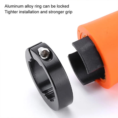 Lock-On Bicycle Handlebar Grips – Soft Rubber MTB Cuffs, 22.2mm Non-Slip Handle Covers for Mountain Bikes
