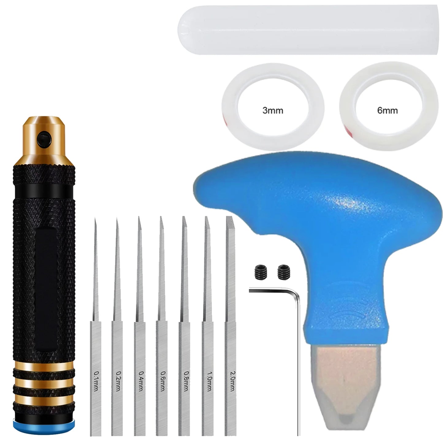 Wear-Resistant Model Carving Scriber Tool Set – Precision Engraving, Cutting & Resin Line Scribing Knife